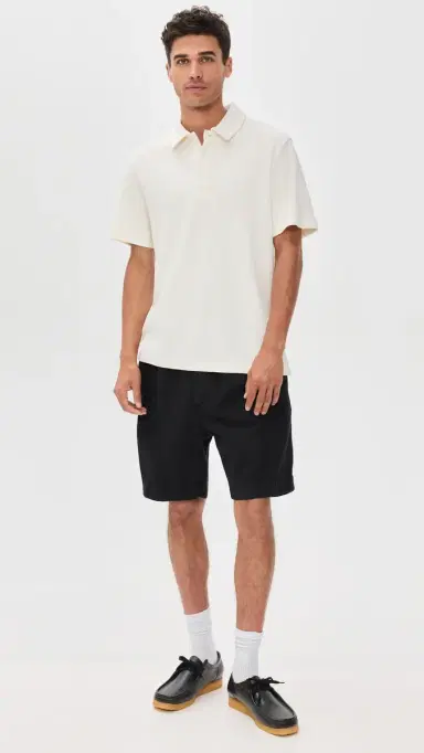 Wax London Mini Texture Shore Polo Ecru | Thumbnail 5 Wax London Mini Texture Shore Polo Ecru | Thumbnail 5