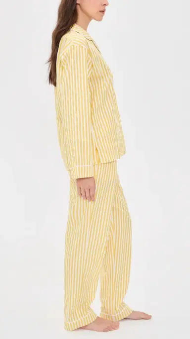 BedHead PJs Long Sleeve Yellow 3-D tripe Pajamas Yellow 3D tripe | Thumbnail 4 BedHead PJs Long Sleeve Yellow 3-D tripe Pajamas Yellow 3D tripe | Thumbnail 4