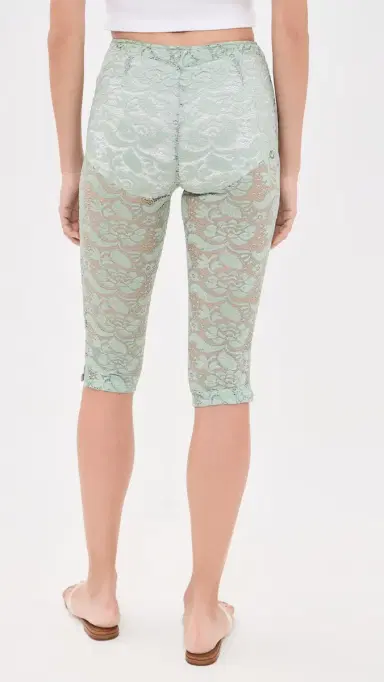 House of Aama Lace Capris Mint | Thumbnail 3 House of Aama Lace Capris Mint | Thumbnail 3