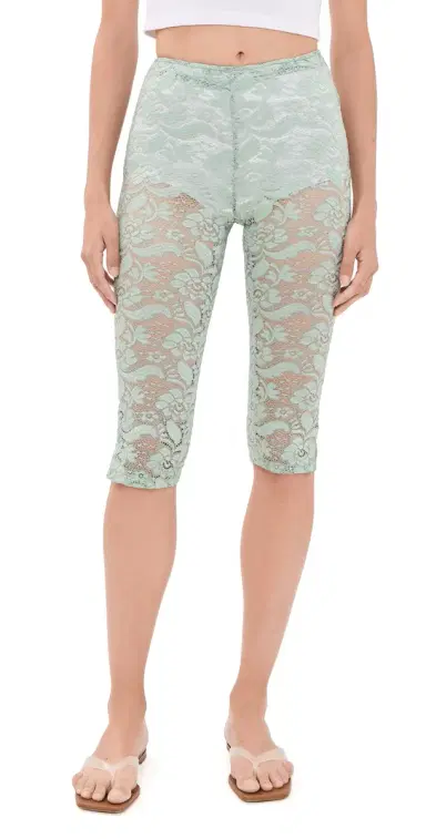 House of Aama Lace Capris Mint | Thumbnail 1 House of Aama Lace Capris Mint | Thumbnail 1