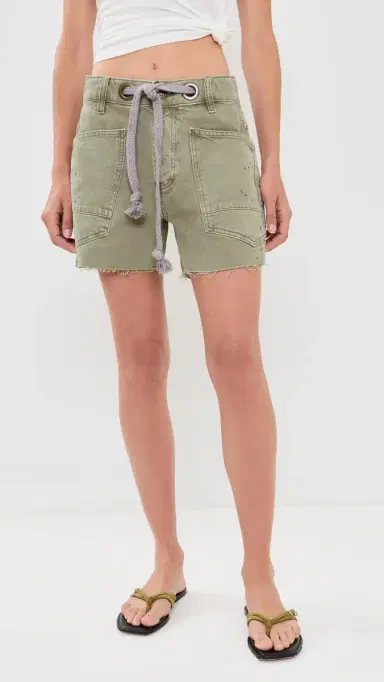 Free People Moxie Shorts Army | Thumbnail 2 Free People Moxie Shorts Army | Thumbnail 2