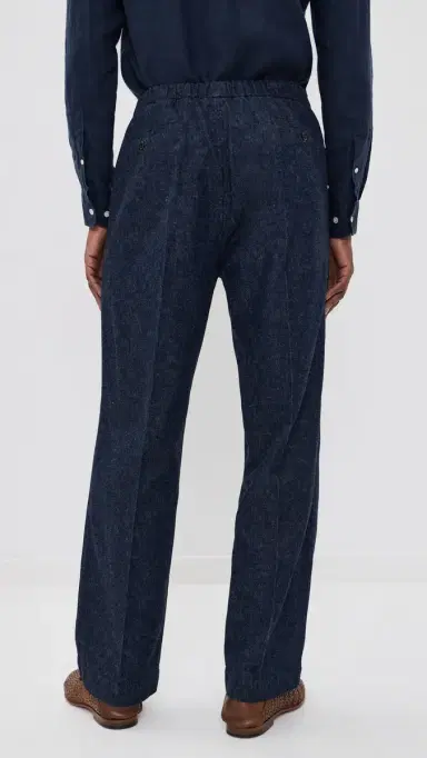 Knickerbocker Park Denim Cotton & Linen Pants Indigo | Thumbnail 3 Knickerbocker Park Denim Cotton & Linen Pants Indigo | Thumbnail 3