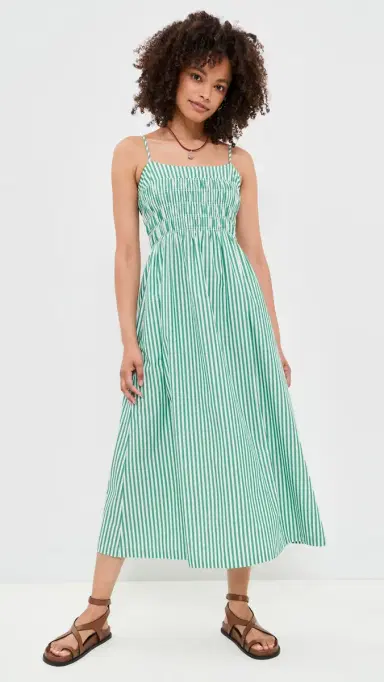 RAILS Primrose Dress Emerald tripe | Thumbnail 2 RAILS Primrose Dress Emerald tripe | Thumbnail 2