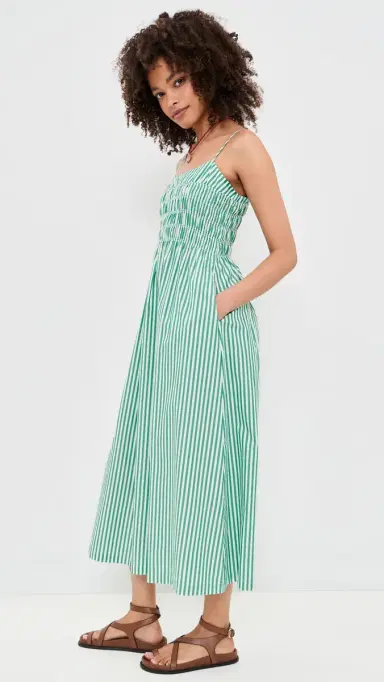 RAILS Primrose Dress Emerald tripe | Thumbnail 4 RAILS Primrose Dress Emerald tripe | Thumbnail 4