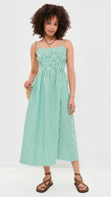 RAILS Primrose Dress Emerald tripe | Thumbnail 5 RAILS Primrose Dress Emerald tripe | Thumbnail 5