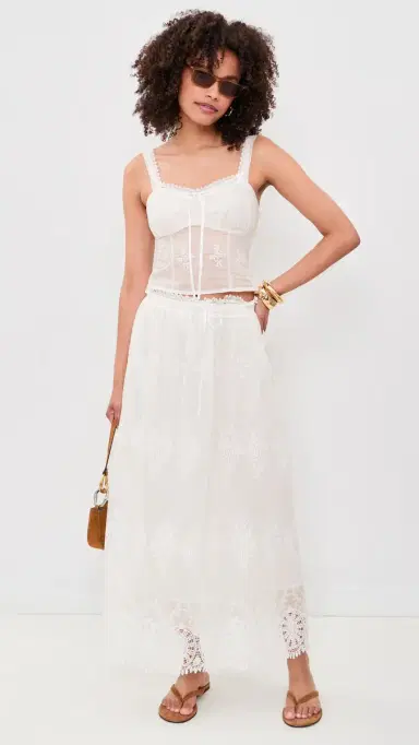House of Sunny Blossom Skirt Ivory 6 | Thumbnail 5 House of Sunny Blossom Skirt Ivory 6 | Thumbnail 5