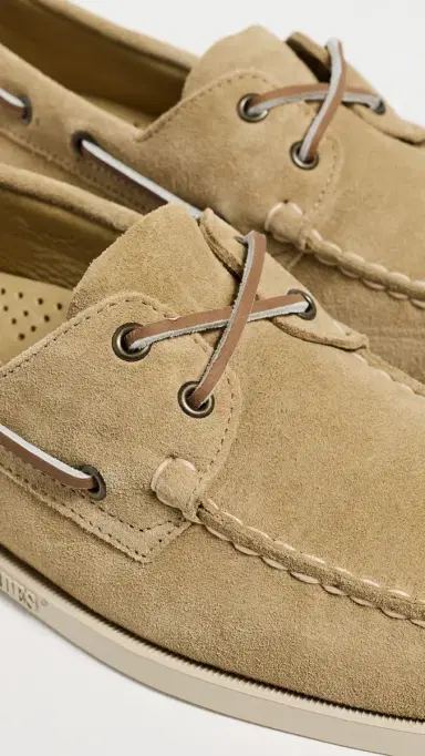 Sebago Portland Flesh Out Suede Boat Shoes Beige Paint 9 | Thumbnail 5 Sebago Portland Flesh Out Suede Boat Shoes Beige Paint 9 | Thumbnail 5
