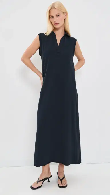 FRANK & EILEEN Lily Sleevless Polo Dress British Royal Navy | Thumbnail 2 FRANK & EILEEN Lily Sleevless Polo Dress British Royal Navy | Thumbnail 2