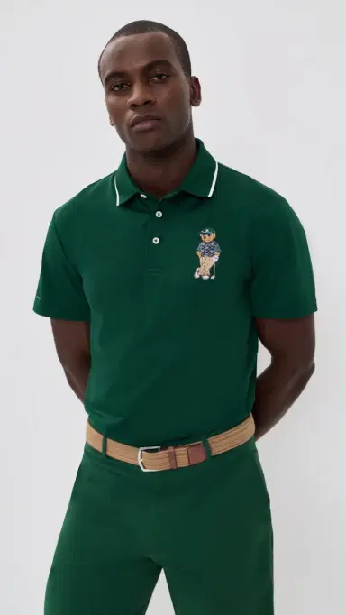 RLX Ralph Lauren Air Tech Novelty Bear Polo oss Agate | Thumbnail 2 RLX Ralph Lauren Air Tech Novelty Bear Polo oss Agate | Thumbnail 2