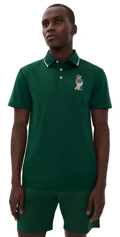 RLX Ralph Lauren Air Tech Novelty Bear Polo oss Agate | Thumbnail 1 RLX Ralph Lauren Air Tech Novelty Bear Polo oss Agate | Thumbnail 1