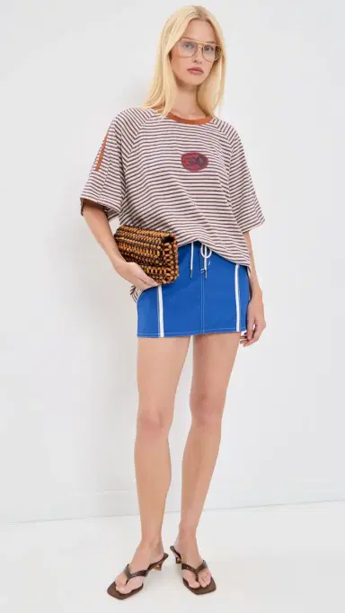 Ciao Ciao Vacation Amber Stripe Racer Tee Red Stripe | Thumbnail 5 Ciao Ciao Vacation Amber Stripe Racer Tee Red Stripe | Thumbnail 5