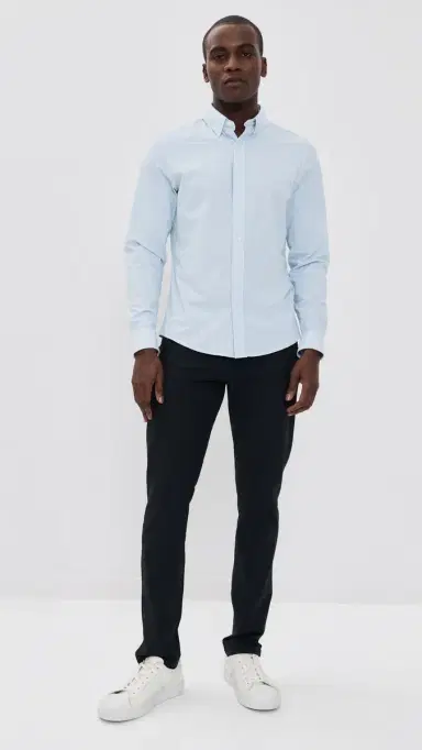 Rhone Commuter Shirt lim Fit Light Blue Wave Geo | Thumbnail 5 Rhone Commuter Shirt lim Fit Light Blue Wave Geo | Thumbnail 5