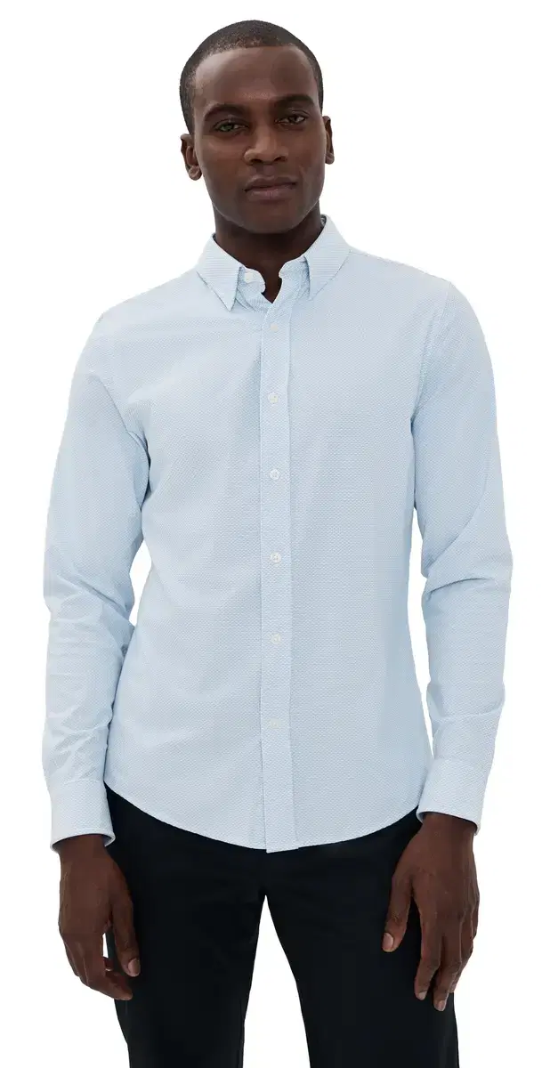 Commuter Shirt lim Fit Light Blue Wave Geo Commuter Shirt lim Fit Light Blue Wave Geo