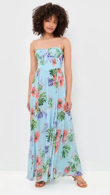 Hemant and Nandita Corsetted Maxi Dress Blue | Thumbnail 2 Hemant and Nandita Corsetted Maxi Dress Blue | Thumbnail 2