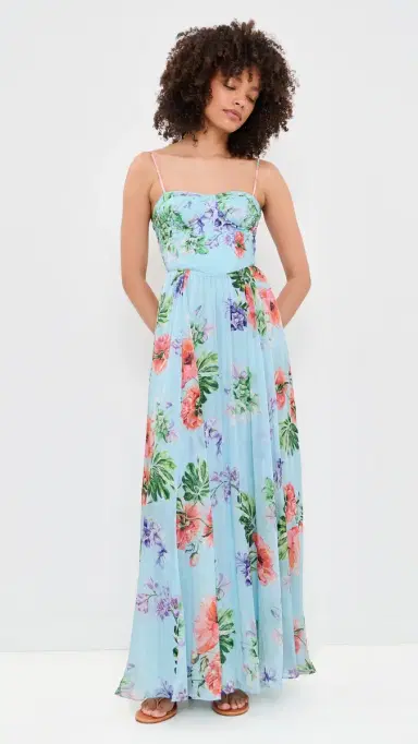 Hemant and Nandita Corsetted Maxi Dress Blue | Thumbnail 5 Hemant and Nandita Corsetted Maxi Dress Blue | Thumbnail 5