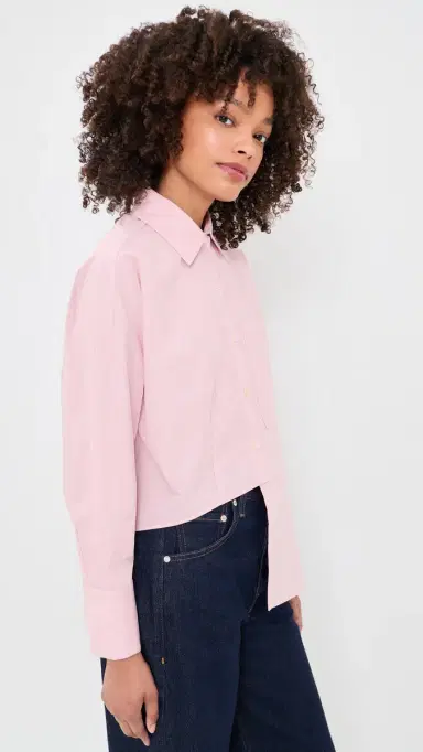 Secular Carter Button Down Shirt Pink tripe | Thumbnail 4 Secular Carter Button Down Shirt Pink tripe | Thumbnail 4