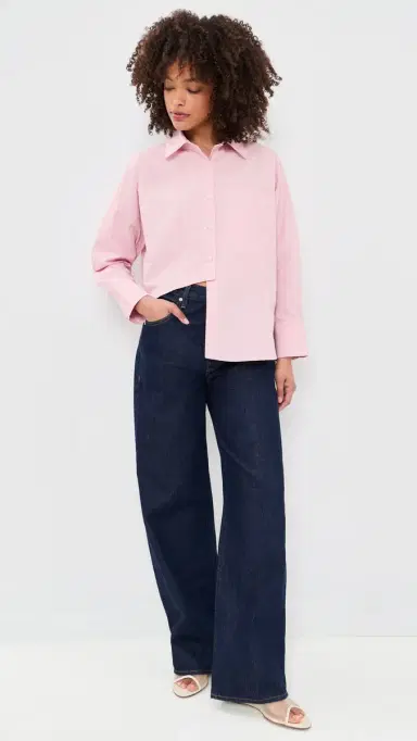 Secular Carter Button Down Shirt Pink tripe | Thumbnail 5 Secular Carter Button Down Shirt Pink tripe | Thumbnail 5
