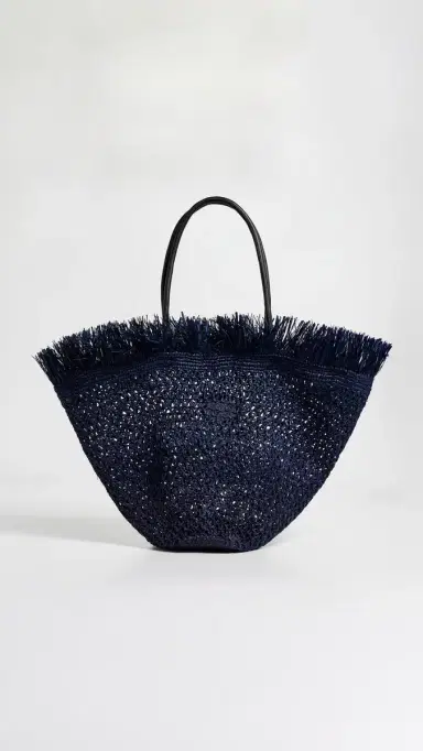 BTB Los Angeles Trina Fringe Tote Navy One Size | Thumbnail 2 BTB Los Angeles Trina Fringe Tote Navy One Size | Thumbnail 2