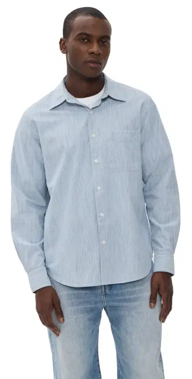 Madewell The Allday Button Down Shirt Monaca Stripe | Thumbnail 1 Madewell The Allday Button Down Shirt Monaca Stripe | Thumbnail 1