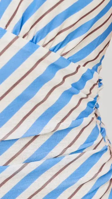 MINKPINK Sancia Halter Midi Dress Blue/White Stripe | Thumbnail 6 MINKPINK Sancia Halter Midi Dress Blue/White Stripe | Thumbnail 6