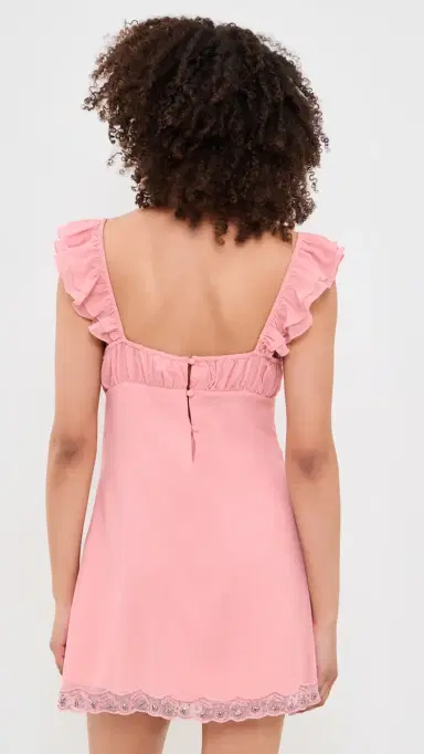 For Love & Lemons Bella parkle lip Dress Light Pink | Thumbnail 3 For Love & Lemons Bella parkle lip Dress Light Pink | Thumbnail 3