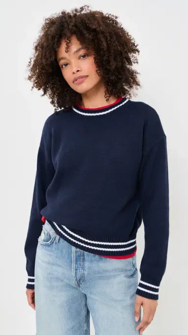 Splendid Cherry On Top Sweater Navy/White/Cherry | Thumbnail 3 Splendid Cherry On Top Sweater Navy/White/Cherry | Thumbnail 3