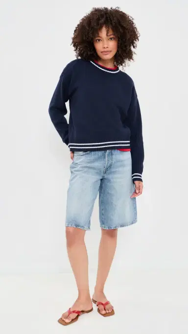 Splendid Cherry On Top Sweater Navy/White/Cherry | Thumbnail 5 Splendid Cherry On Top Sweater Navy/White/Cherry | Thumbnail 5