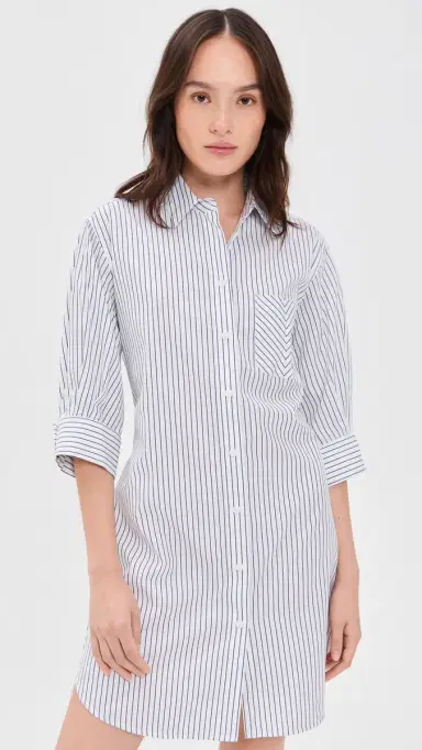 rag & bone Lucia Stripe Mini Dress Navy Stripe | Thumbnail 2 rag & bone Lucia Stripe Mini Dress Navy Stripe | Thumbnail 2