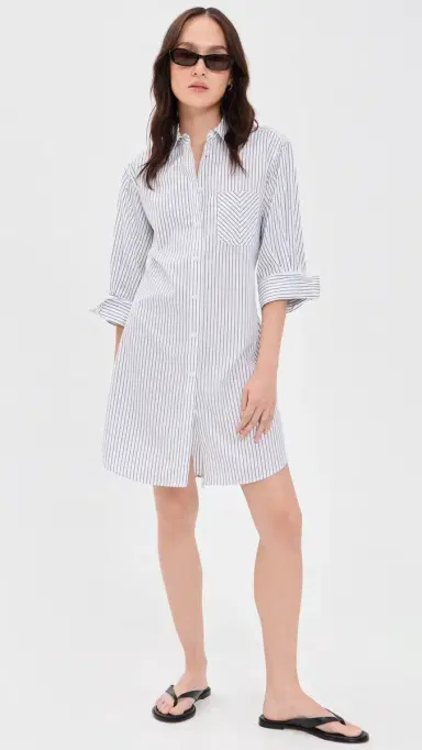 rag & bone Lucia Stripe Mini Dress Navy Stripe | Thumbnail 5 rag & bone Lucia Stripe Mini Dress Navy Stripe | Thumbnail 5