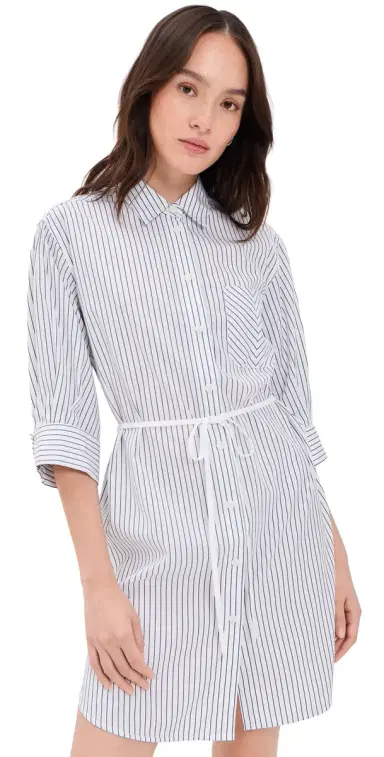 rag & bone Lucia Stripe Mini Dress Navy Stripe | Thumbnail 1 rag & bone Lucia Stripe Mini Dress Navy Stripe | Thumbnail 1