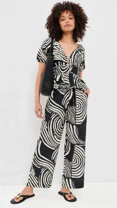 RAILS Emmie Pants Onyx Waves | Thumbnail 5 RAILS Emmie Pants Onyx Waves | Thumbnail 5