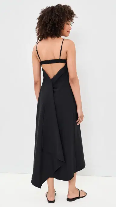 La Ligne Drape Back Dress Black S | Thumbnail 3 La Ligne Drape Back Dress Black S | Thumbnail 3