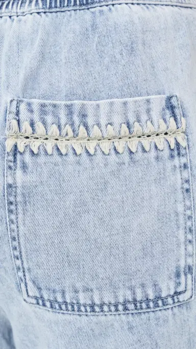 RAILS Campo Pants Bleached Indigo Blanket Stitch L | Thumbnail 6 RAILS Campo Pants Bleached Indigo Blanket Stitch L | Thumbnail 6