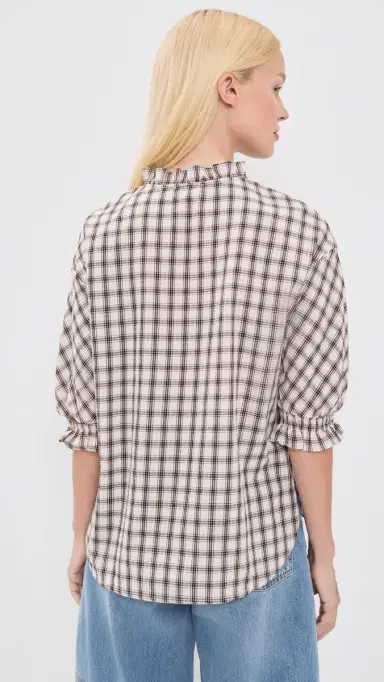 Baum und Pferdgarten Margit Blouse Creme Mini Check 36 | Thumbnail 3 Baum und Pferdgarten Margit Blouse Creme Mini Check 36 | Thumbnail 3