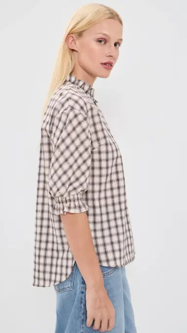 Baum und Pferdgarten Margit Blouse Creme Mini Check 36 | Thumbnail 4 Baum und Pferdgarten Margit Blouse Creme Mini Check 36 | Thumbnail 4