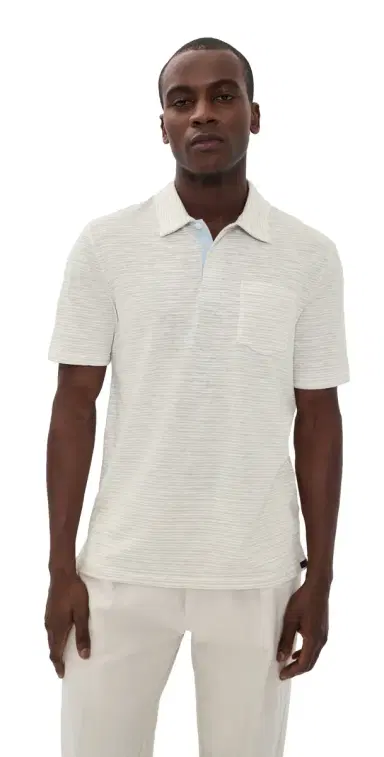 Faherty Breeze Polo Desert Wake Stripe S | Thumbnail 1 Faherty Breeze Polo Desert Wake Stripe S | Thumbnail 1