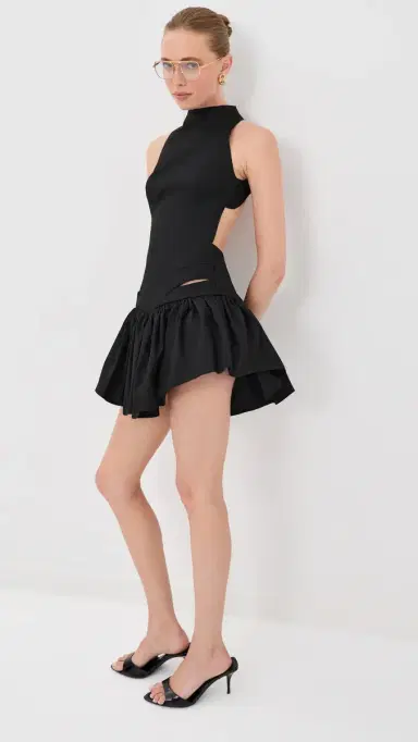 Tolu Coker High Neck Backless Mini Dress Black | Thumbnail 5 Tolu Coker High Neck Backless Mini Dress Black | Thumbnail 5