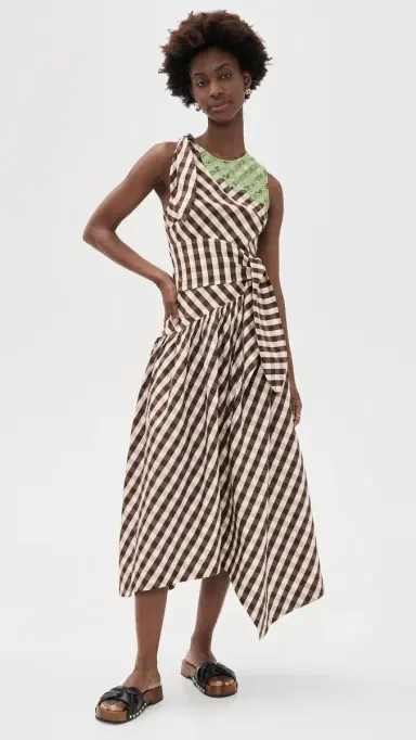 Damson Madder Gisele Midi Dress | Thumbnail 2 Damson Madder Gisele Midi Dress | Thumbnail 2