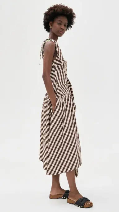 Damson Madder Gisele Midi Dress | Thumbnail 4 Damson Madder Gisele Midi Dress | Thumbnail 4
