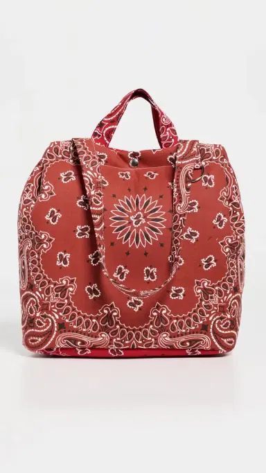 Call It By Your Name Maxi Bandana Tote Bag Vintage Red/Real Red One Size | Thumbnail 2 Call It By Your Name Maxi Bandana Tote Bag Vintage Red/Real Red One Size | Thumbnail 2