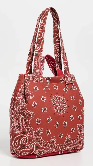 Call It By Your Name Maxi Bandana Tote Bag Vintage Red/Real Red One Size | Thumbnail 4 Call It By Your Name Maxi Bandana Tote Bag Vintage Red/Real Red One Size | Thumbnail 4