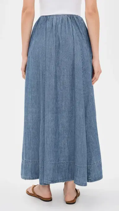 Faherty Tried & True Chambray Nera Skirt River Mist Wash | Thumbnail 3 Faherty Tried & True Chambray Nera Skirt River Mist Wash | Thumbnail 3