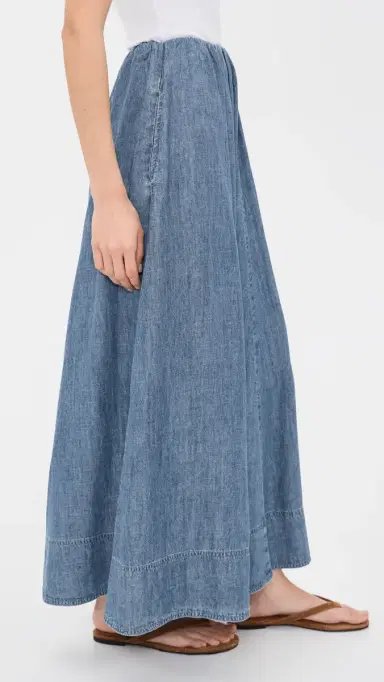Faherty Tried & True Chambray Nera Skirt River Mist Wash | Thumbnail 4 Faherty Tried & True Chambray Nera Skirt River Mist Wash | Thumbnail 4