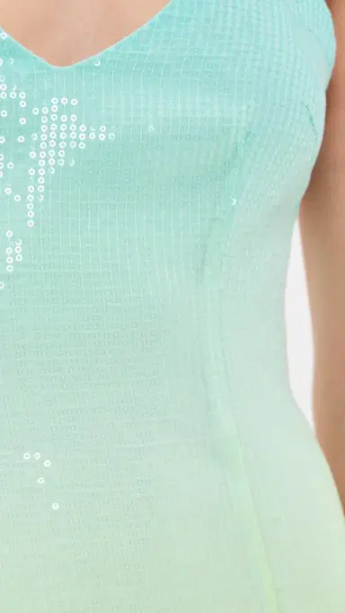 Runaway the Label Niyah Maxi Dress Aqua/Lemon Ombre | Thumbnail 6 Runaway the Label Niyah Maxi Dress Aqua/Lemon Ombre | Thumbnail 6