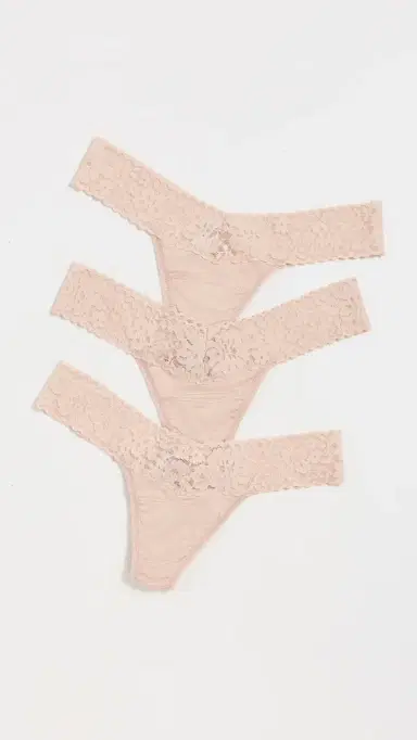 Hanky Panky DreamEase Low Rise Thong 3 Pack Chai One Size | Thumbnail 2 Hanky Panky DreamEase Low Rise Thong 3 Pack Chai One Size | Thumbnail 2