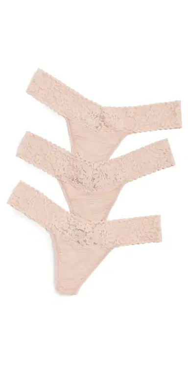 Hanky Panky DreamEase Low Rise Thong 3 Pack Chai One Size | Thumbnail 1 Hanky Panky DreamEase Low Rise Thong 3 Pack Chai One Size | Thumbnail 1