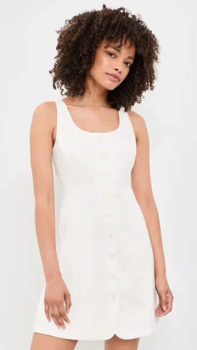 Theory Sculpt Mini Dress Ivory - C05 8 | Thumbnail 2 Theory Sculpt Mini Dress Ivory - C05 8 | Thumbnail 2