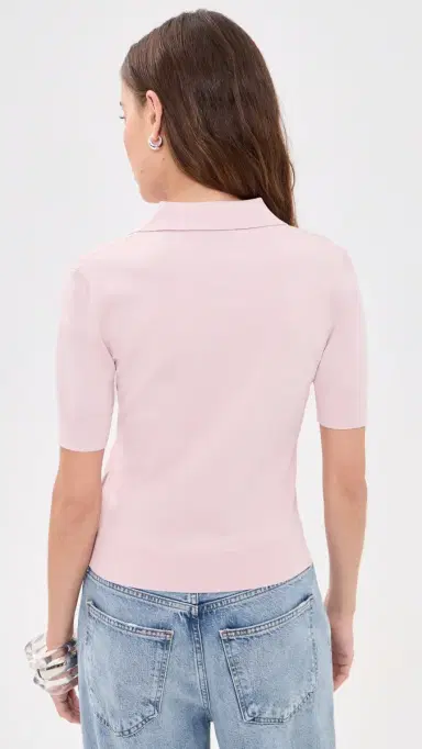 Aknvas Emma Polo Top Pink S | Thumbnail 3 Aknvas Emma Polo Top Pink S | Thumbnail 3