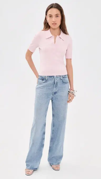 Aknvas Emma Polo Top Pink S | Thumbnail 5 Aknvas Emma Polo Top Pink S | Thumbnail 5