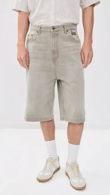 Rhude Baggy Traxedo Denim horts 13 Liberty Grey | Thumbnail 2 Rhude Baggy Traxedo Denim horts 13 Liberty Grey | Thumbnail 2